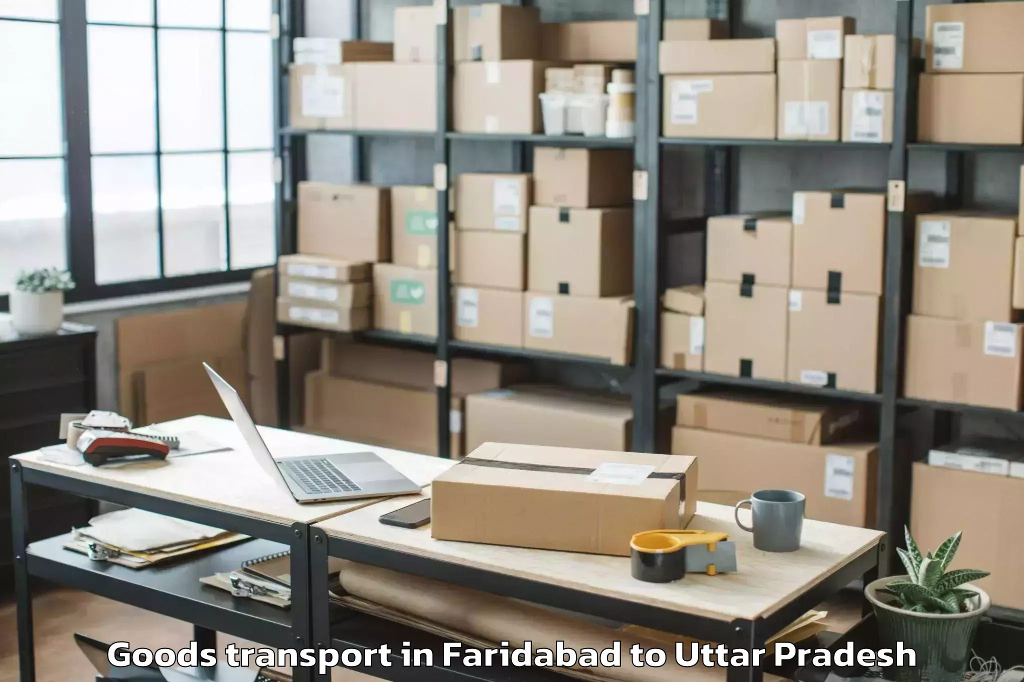 Book Your Faridabad to Garautha Goods Transport Today